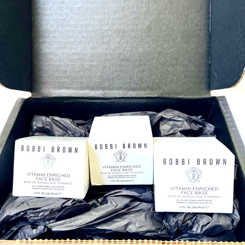 Bobbi Brown Vitamin Enriched Face Base Primer Moisturizer 3 1.7 oz bottles